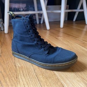 Doc Martens Men Size 8 Women Size 9 Alfie Black Boots Lace Up Canvas Shoes